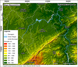 Mapa hipsométrico