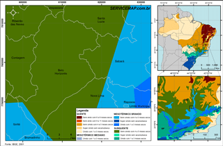 Mapa unidades climáticas