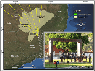 Mapa turístico - Portal do Sertão